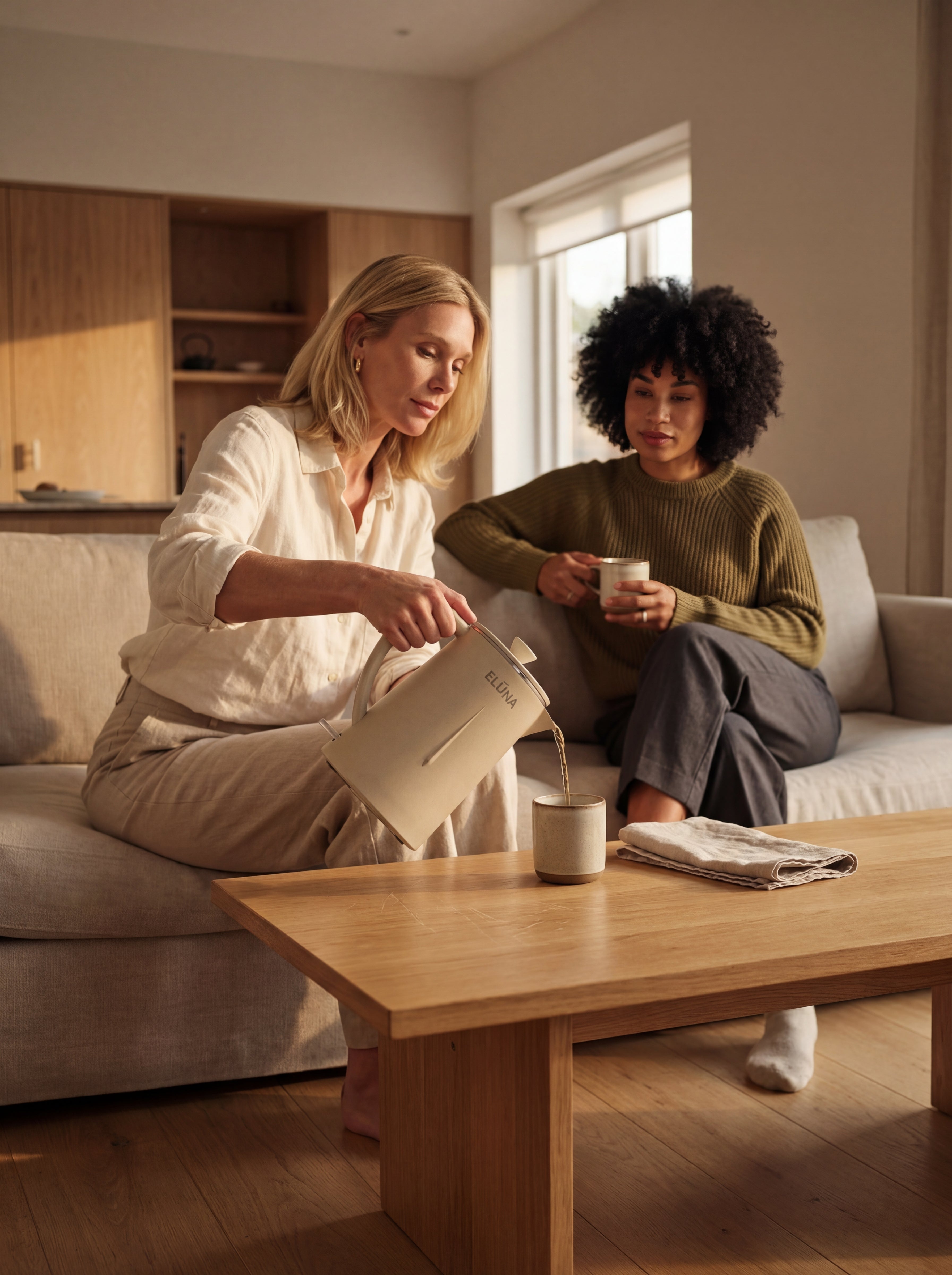 ELÛNA waterkoker in een minimalistische keukensetting
Rustige ochtendroutine met de ELÛNA waterkoker
Moderne design waterkoker van ELÛNA op keukenblad
Japandi keukeninterieur met ELÛNA waterkoker
ELÛNA waterkoker met premium RVS binnenzijde
Stijlvolle waterkoker voor dagelijkse theemomenten
ELÛNA waterkoker in een warm en minimalistisch interieur