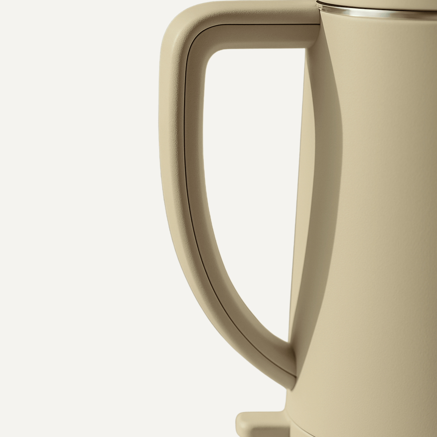 WATERKOKER 1.7L - ELÛNA - Beige stille waterkoker 1 liter Japandi design | Energiezuinig elektrische waterkoker BPA - vrij RVS binnenkant