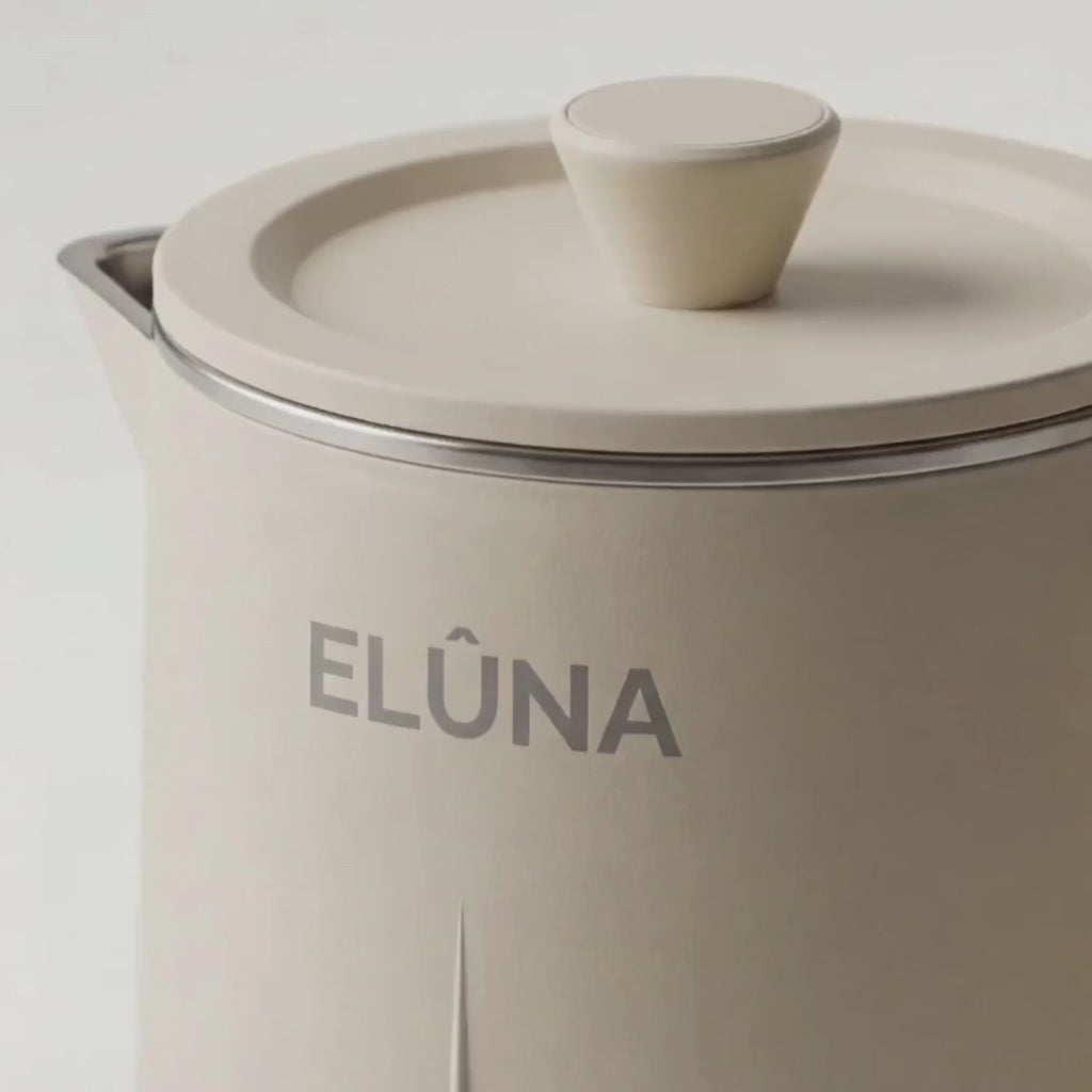 Energiezuinige waterkoker 1,7L ELÛNA 1500W, Scandinavisch design met RVS binnenkant en snelle kook